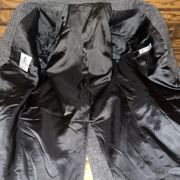 Vintage Austin Reed Mens Blazer Sport Coat Two Button Casual‎ Jacket 42L Tweed - Picture 5 of 12